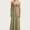 Anessa Maxi Dress Oliander Khaki
