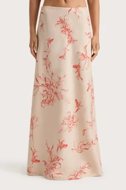 Antibes Maxi Skirt Leilani Vermilion