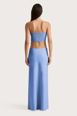 Antibes Strapless Top Mid Blue