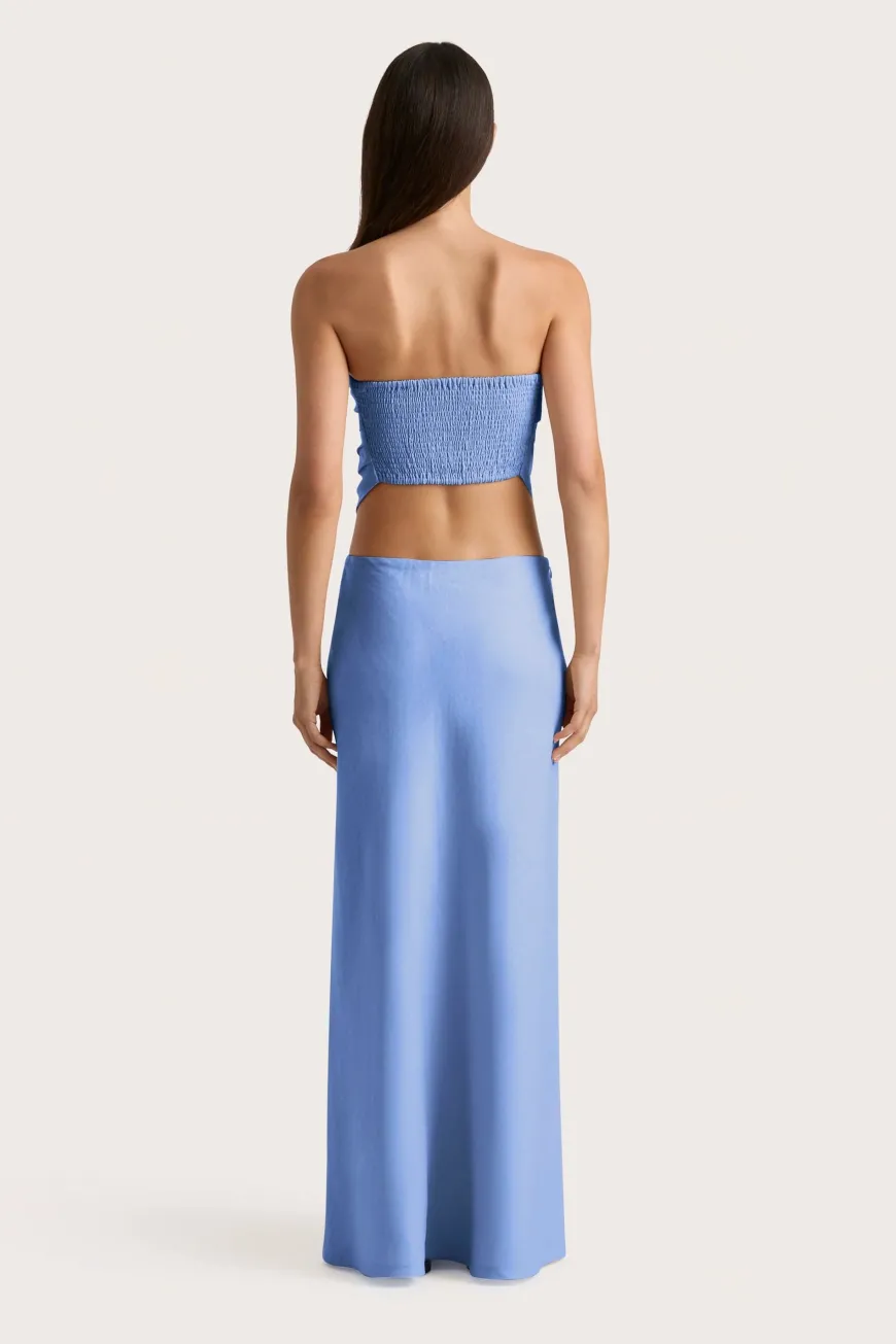 Antibes Strapless Top Mid Blue