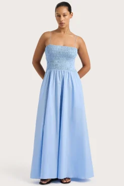 Antoine Maxi Dress Mid Blue