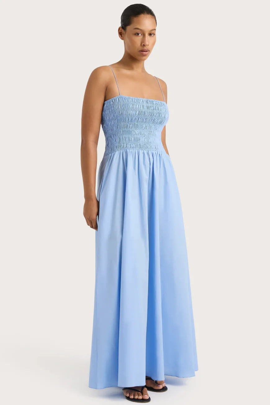 Antoine Maxi Dress Mid Blue