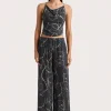 Aurelie Pant Calla Charred Navy