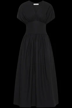 Auve Midi Dress Black