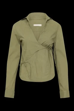 Baia Wrap Shirt Khaki