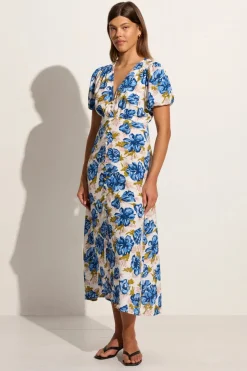 Bellavista Midi Dress Isadora Floral Navy - Final Sale