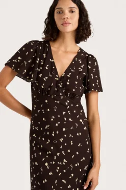 Boda Midi Dress Clover Brown