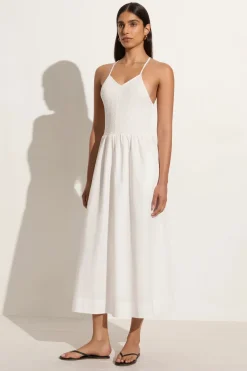 Camera Midi Dress White