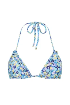 Carmen Bikini Top Cala Nica Floral Blue (Exclusive) - Final Sale