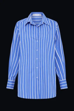 Daija Shirt Adia Stripe Ocean Blue