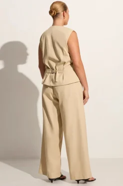 Delfina Vest Bleached Sand