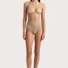 Elea Bikini Top Futura Stripe Taupe