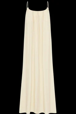 En Vau Maxi Dress Foam Taupe Stripe