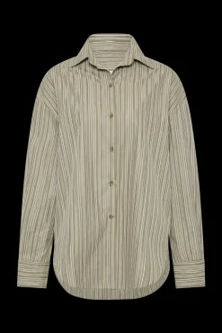 En Vau Shirt Khaki Stripe