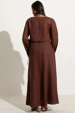 Es Raco Skirt Tobacco - Final Sale