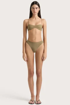 Evora Bikini Top Khaki