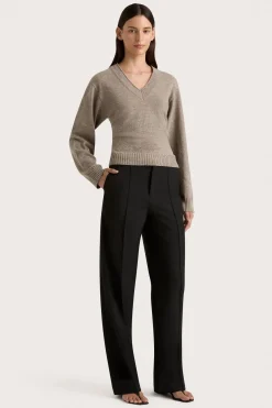 Frederikke Cashmere Sweater Taupe Marle
