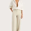 Freja Shirt Cream Pinstripe