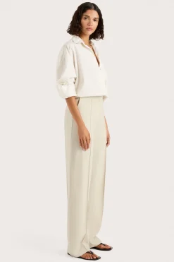 Freja Shirt Cream Pinstripe