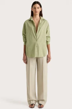 Freja Shirt Green Stripe