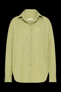 Freja Shirt Green Stripe
