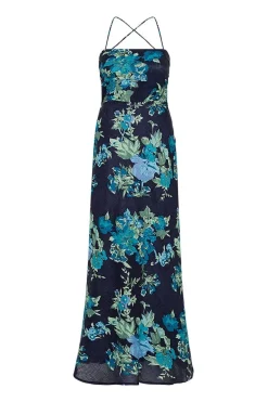 Garcia Maxi Dress Escala Floral Navy - Final Sale