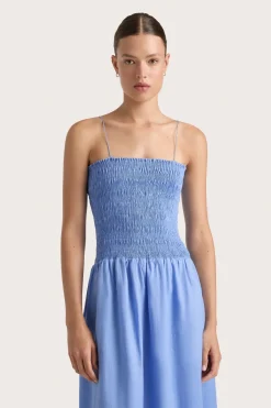 Geriba Midi Dress Mid Blue