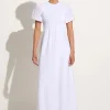 Gloria Midi Dress White - Final Sale