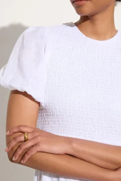 Gloria Midi Dress White - Final Sale