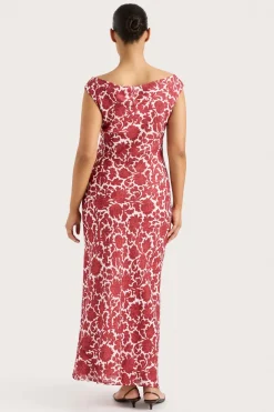 Ilride Maxi Dress Heuchera Print