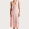 Jardin Midi Dress Calla Vermillion