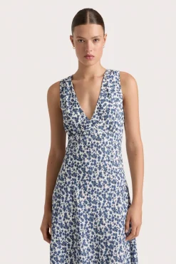Jardin Midi Dress Leilani Mid Blue