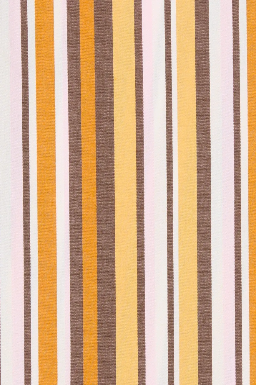 Jean Swim Top Terracotta Stripe
