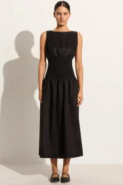 La Canella Midi Dress Black - Final Sale