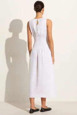 La Canella Midi Dress White - Final Sale
