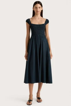Lene Midi Dress Navy