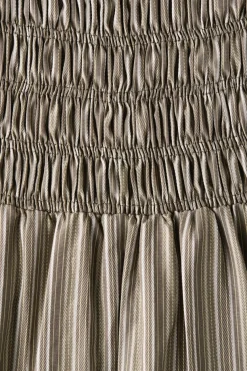 Lida Maxi Dress Khaki Stripe