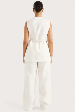 Lulea Wrap Vest White