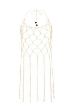 Nelas Macrame Top Off-White - Final Sale