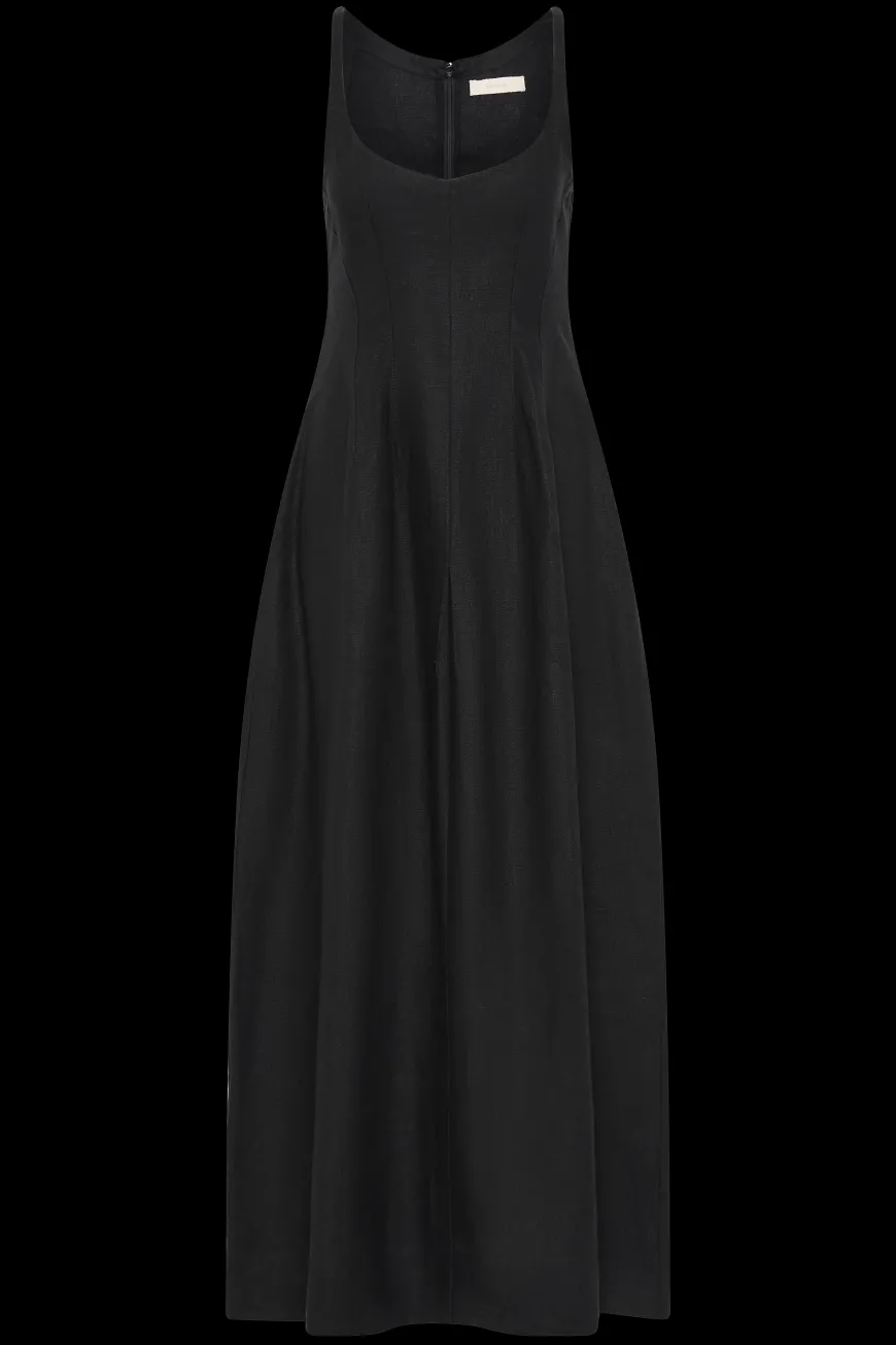 Sanne Midi Dress Black