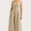 Sanne Midi Dress Oatmeal
