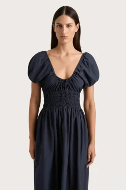 Seine Midi Dress Midnight