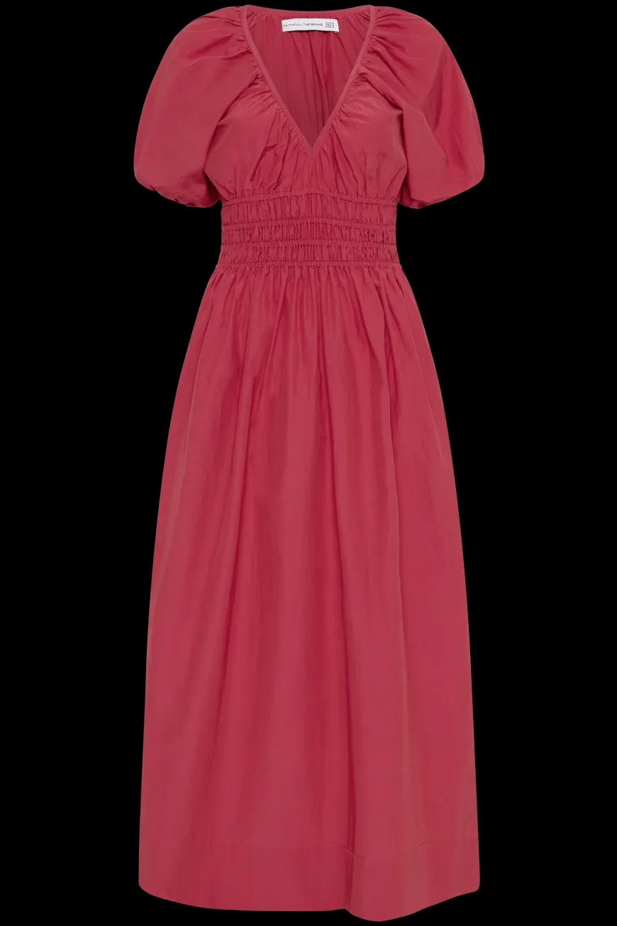 Teatro Midi Dress Crimson - Final Sale