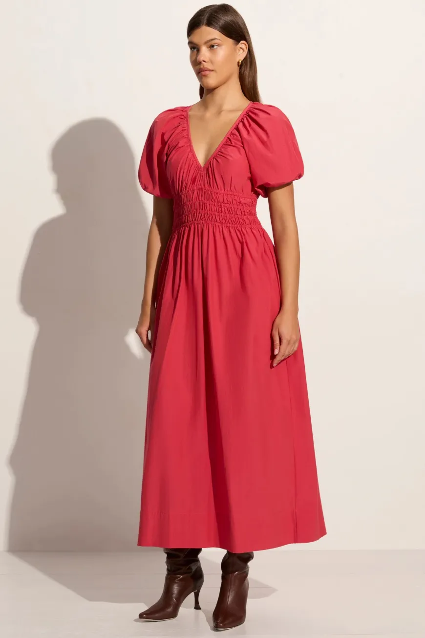 Teatro Midi Dress Crimson - Final Sale