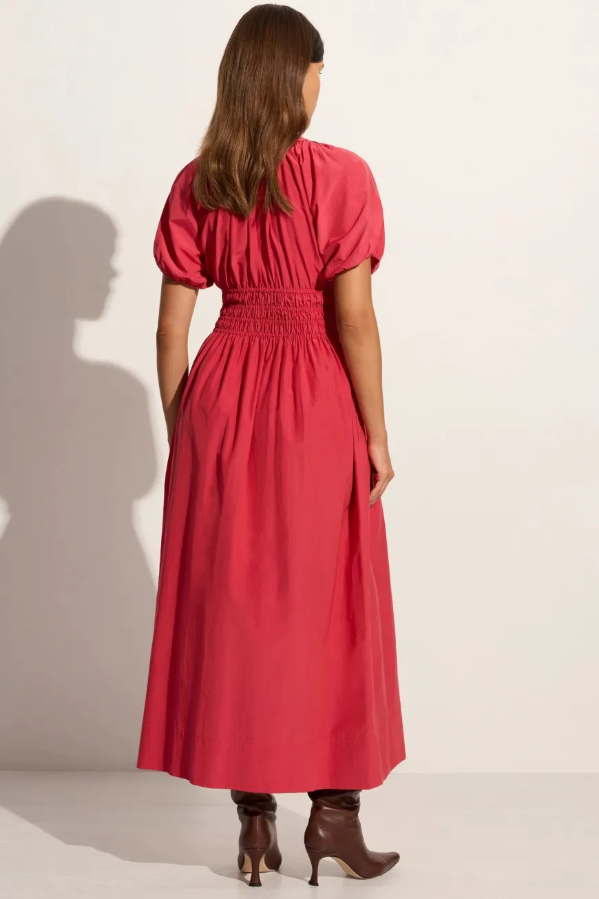 Teatro Midi Dress Crimson - Final Sale