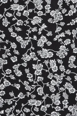 Valras Mini Dress Amaryllis Floral Black